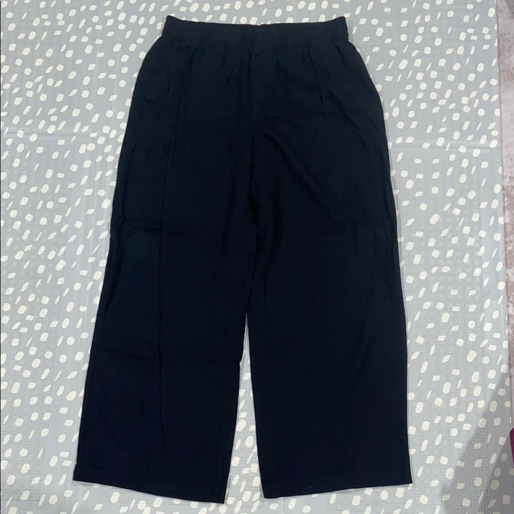 Old Navy Black Linen Pants